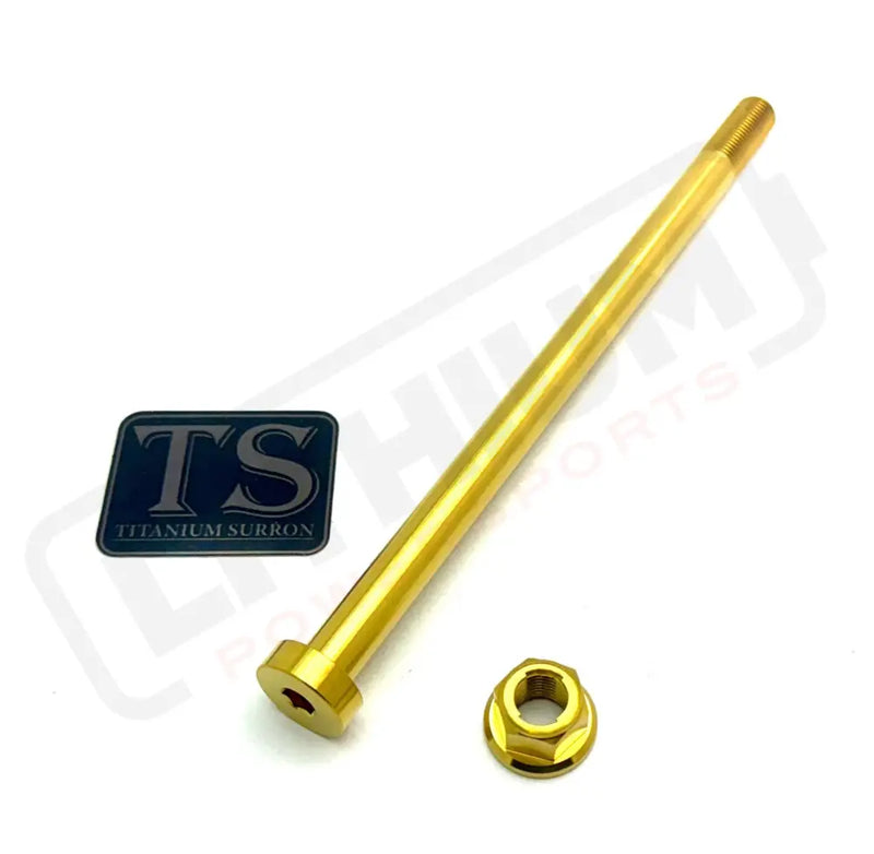 Titanium Rear Axle and Nut - Talaria - Lithium Powersports