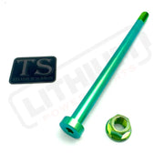 Titanium Rear Axle and Nut - Talaria - Lithium Powersports