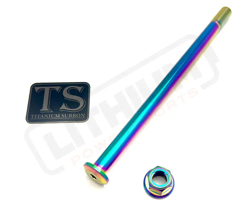 Titanium Rear Axle and Nut - Talaria - Lithium Powersports