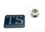 Titanium Rear Axle Nut - E - Moto - Lithium Powersports