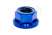 Titanium Rear Axle Nut - E-Moto - Blue / M12 - Fits most E-moto - Titanium Bolts