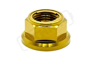 Titanium Rear Axle Nut - E-Moto - Gold / M12 - Fits most E-moto - Titanium Bolts