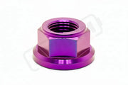 Titanium Rear Axle Nut - E-Moto - Purple / M12 - Fits most E-moto - Titanium Bolts