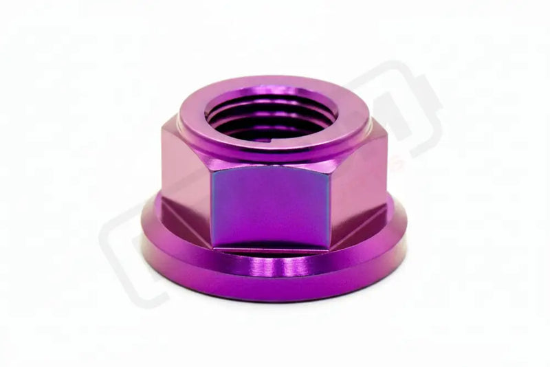 Titanium Rear Axle Nut - E-Moto - Purple / M12 - Fits most E-moto - Titanium Bolts