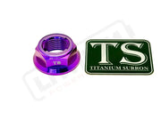 Titanium Rear Axle Nut - E-Moto - Purple / M20 - Altis Sigma 2026 - Titanium Bolts