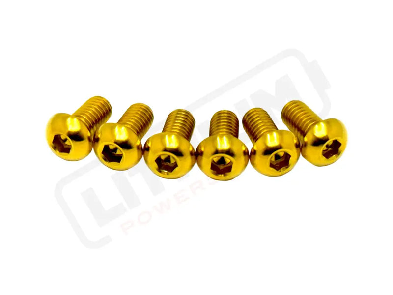 Titanium Rear Rotor Bolts - E-moto - Gold / 1. Surron LBX (most e-moto - see list) - Titanium Bolts