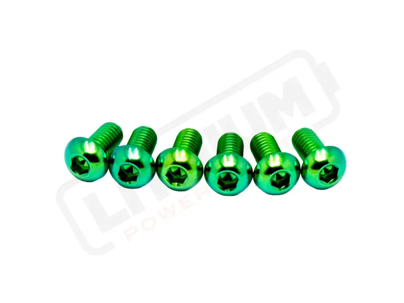 Titanium Rear Rotor Bolts - E-moto - Green / 1. Surron LBX (most e-moto - see list) - Titanium Bolts