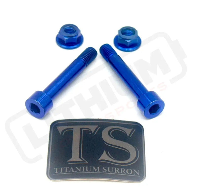 Titanium Rear Shock Mount Hardware (4 Pieces) E-Ride Pro - Blue / Pro SS 2.0/ Pro S - Titanium Bolts