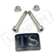 Titanium Rear Shock Mount Hardware (4 Pieces) E-Ride Pro - Raw Titanium (Silver) / Pro SS 2.0/ Pro S - Titanium Bolts