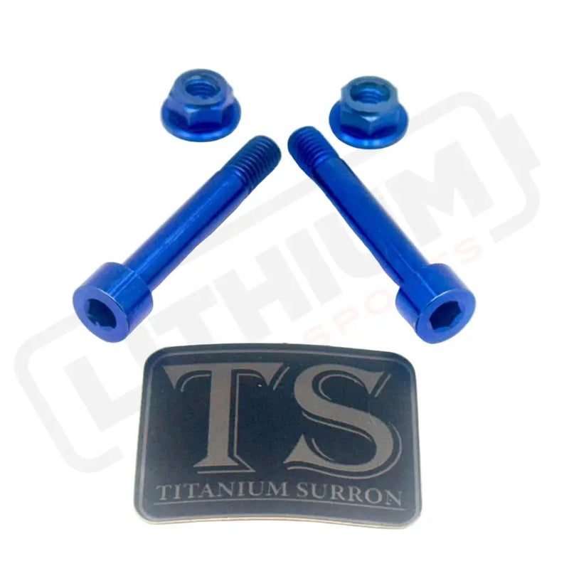 Titanium Rear Shock Mount Hardware (4 Pieces) Rerode R1 - Blue - Titanium Hardware