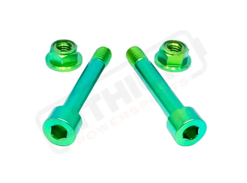 Titanium Rear Shock Mount Hardware (4 Pieces) Rerode R1 - Green - Titanium Hardware