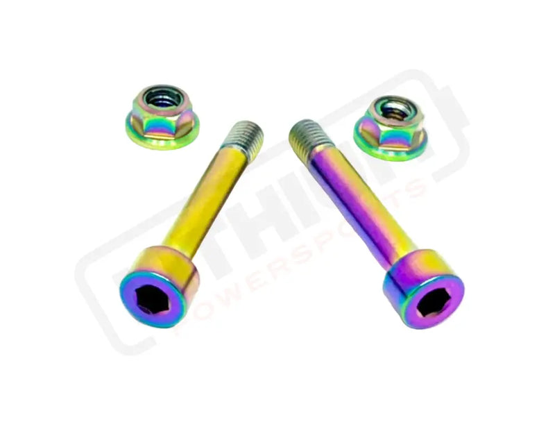 Titanium Rear Shock Mount Hardware (4 Pieces) Rerode R1 - Rainbow - Titanium Hardware