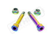 Titanium Rear Shock Mount Hardware (4 Pieces) Rerode R1 - Rainbow - Titanium Bolts