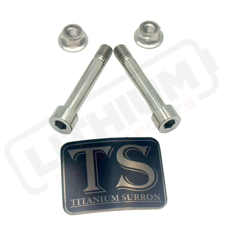Titanium Rear Shock Mount Hardware (4 Pieces) Rerode R1 - Silver - Titanium Hardware