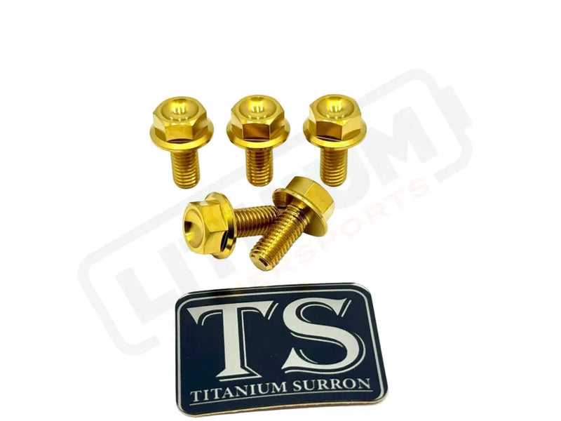 Titanium Rear Sprocket Bolts - E-Moto - Titanium Bolts