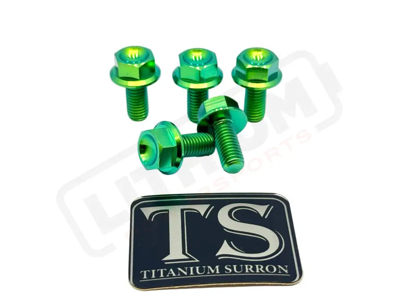 Titanium Rear Sprocket Bolts - E-Moto - Titanium Bolts