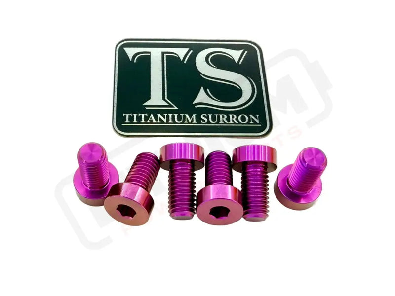 Titanium Rear Sprocket Bolts - E-Moto - Titanium Bolts