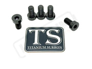 Titanium Rear Sprocket Bolts - E-Moto - Black / E-Ride Pro SS 3.0 and SR (Low-profile/ half-head) - Titanium Bolts
