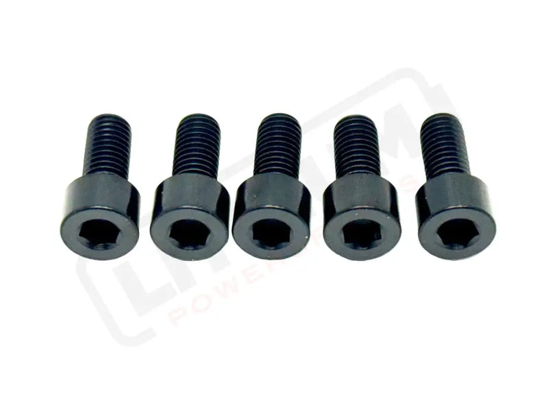 Titanium Rear Sprocket Bolts - E-Moto - Black / Surron LBX (Socket Head. Most light e-moto. See list above) - Titanium