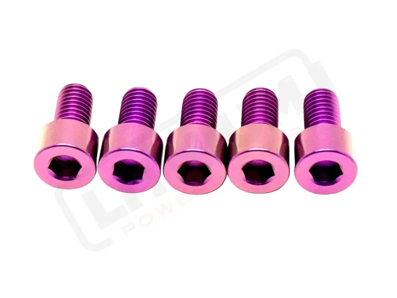 Titanium Rear Sprocket Bolts - E-Moto - Purple / Surron LBX (Socket Head. Most light e-moto. See list above) - Titanium