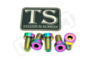 Titanium Rear Sprocket Bolts - E-Moto - Rainbow / E-Ride Pro SS 3.0 and SR (Low-profile/ half-head) - Titanium Bolts