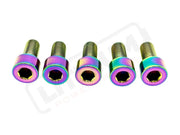 Titanium Rear Sprocket Bolts - E-Moto - Rainbow / Surron LBX (Socket Head. Most light e-moto. See list above)