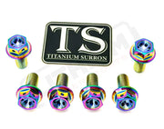 Titanium Rear Sprocket Bolts - E-Moto - Rainbow / Surron Ultra Bee (Hex-head) - Titanium Bolts