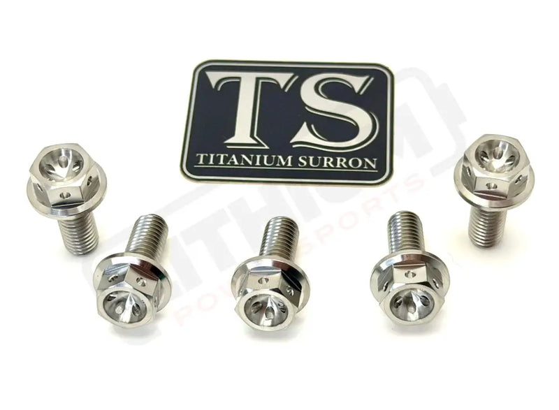 Titanium Rear Sprocket Bolts - E-Moto - Silver (raw) / Altis Sigma (Hex-head) - Titanium Bolts