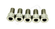 Titanium Rear Sprocket Bolts - E-Moto - Silver (raw) / Surron LBX (Socket Head. Most light e-moto. See list above)