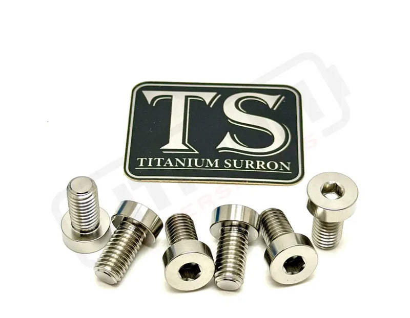 Titanium Rear Sprocket Bolts - E-Moto - Silver (raw) / Surron Ultra Bee (Half-head) - Titanium Bolts