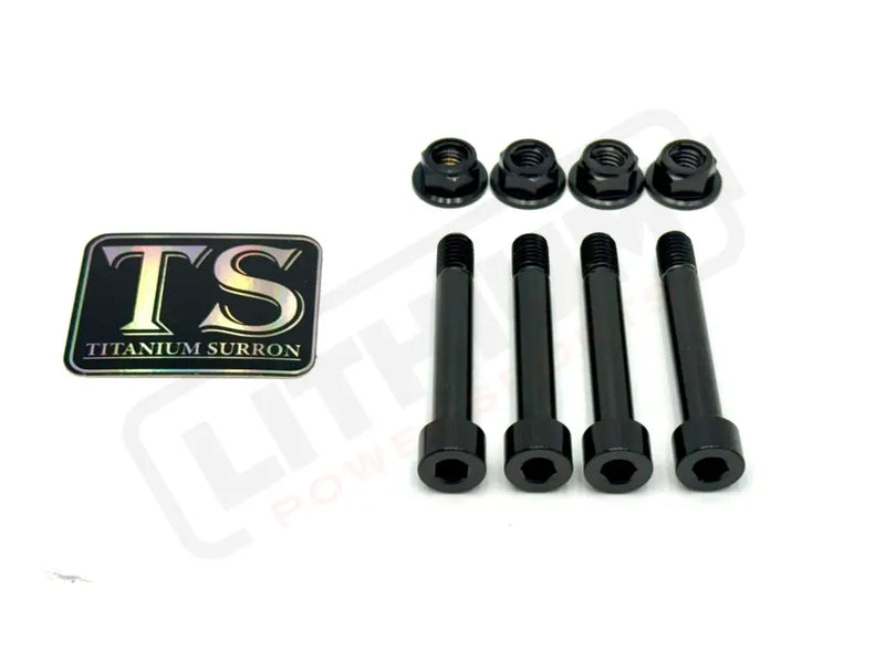 Titanium Rear Suspension/ Linkage Bolt Kit for E-Ride Pro - Black - Titanium Bolts