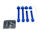 Titanium Rear Suspension/ Linkage Bolt Kit for E-Ride Pro - Blue - Titanium Bolts
