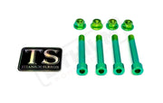 Titanium Rear Suspension/ Linkage Bolt Kit for E-Ride Pro - Green - Titanium Bolts