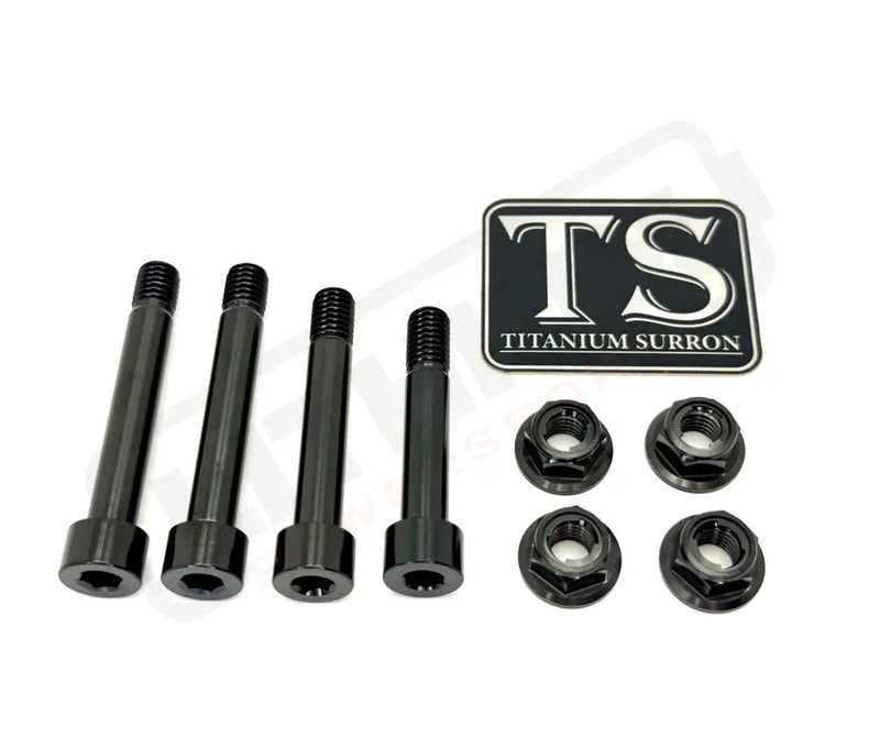 Titanium Rear Suspension/ Linkage Bolt Kit for Surron LBX & Segway X260 - Black / No Triangle Bolts (4 Linkage/ Shock