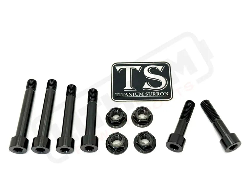Titanium Rear Suspension/ Linkage Bolt Kit for Surron LBX & Segway X260 - Black / With Triangle Bolts Excluding Frame