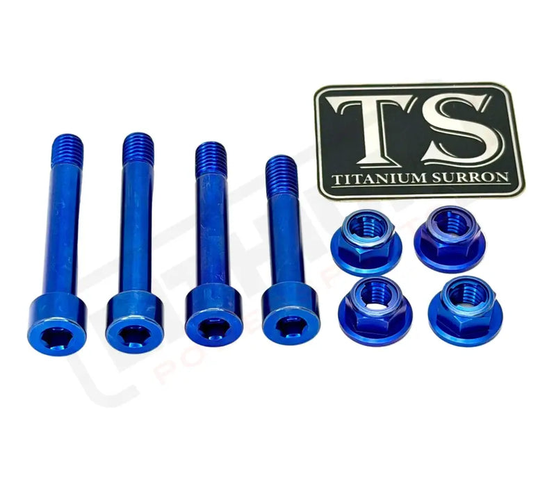 Titanium Rear Suspension/ Linkage Bolt Kit for Surron LBX & Segway X260 - Blue / No Triangle Bolts (4 Linkage/ Shock