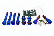 Titanium Rear Suspension/ Linkage Bolt Kit for Surron LBX & Segway X260 - Burnt Blue / With Triangle Bolts Including