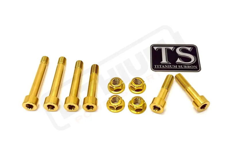 Titanium Rear Suspension/ Linkage Bolt Kit for Surron LBX & Segway X260 - Gold / With Triangle Bolts Excluding Frame
