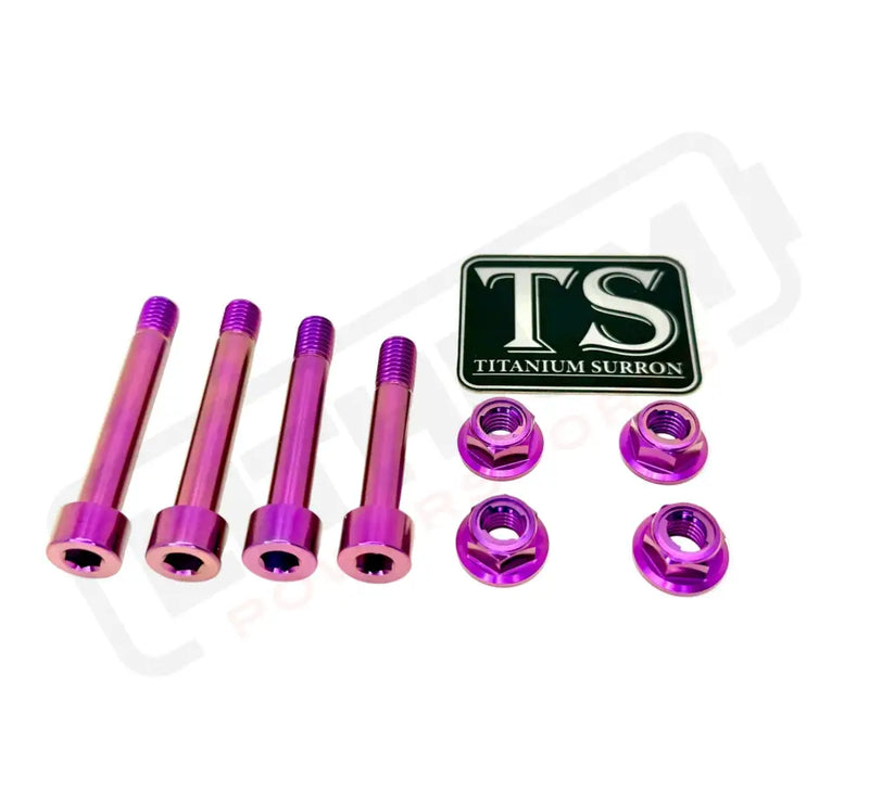 Titanium Rear Suspension/ Linkage Bolt Kit for Surron LBX & Segway X260 - Purple / No Triangle Bolts (4 Linkage/ Shock