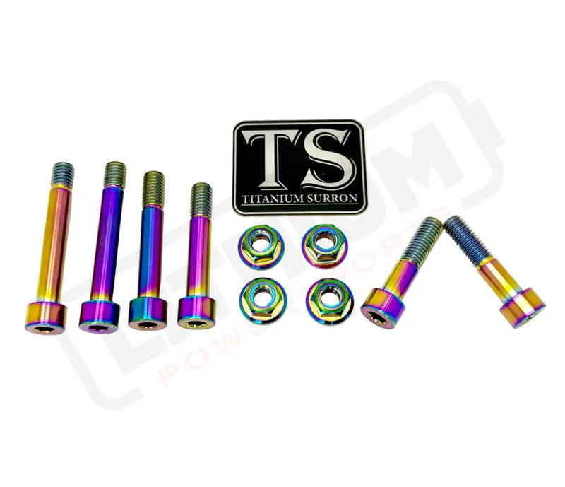 Titanium Rear Suspension/ Linkage Bolt Kit for Surron LBX & Segway X260 - Rainbow / With Triangle Bolts Excluding Frame