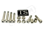 Titanium Rear Suspension/ Linkage Bolt Kit for Surron LBX & Segway X260 - Silver (raw) / With Triangle Bolts Including