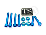 Titanium Rear Suspension/ Linkage Bolt Kit for Surron LBX & Segway X260 - Teal / With Triangle Bolts Excluding Frame
