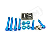 Titanium Rear Suspension/ Linkage Bolt Kit for Surron LBX & Segway X260 - Teal / With Triangle Bolts Including Frame