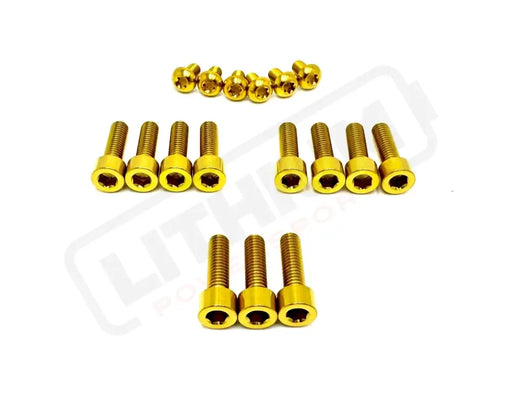 Titanium RFloXa Hawk 35 Pro and Max Fork Bolt Kits (21 pcs) - Lithium Powersports