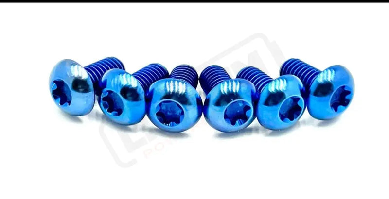 Titanium Rotor Bolts - Ultra Bee Blue / Front Rotor Screws