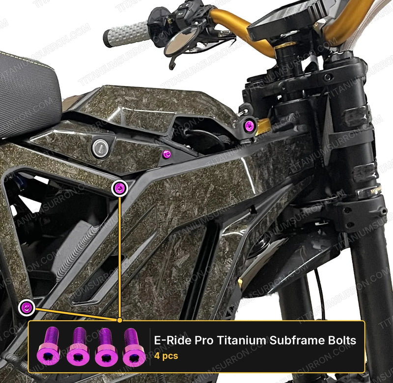 TS Talaria XXX Seat Subframe or Foot Peg Titanium Bolts (4)