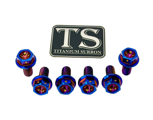 Titanium Rear Sprocket Bolts - E-Moto