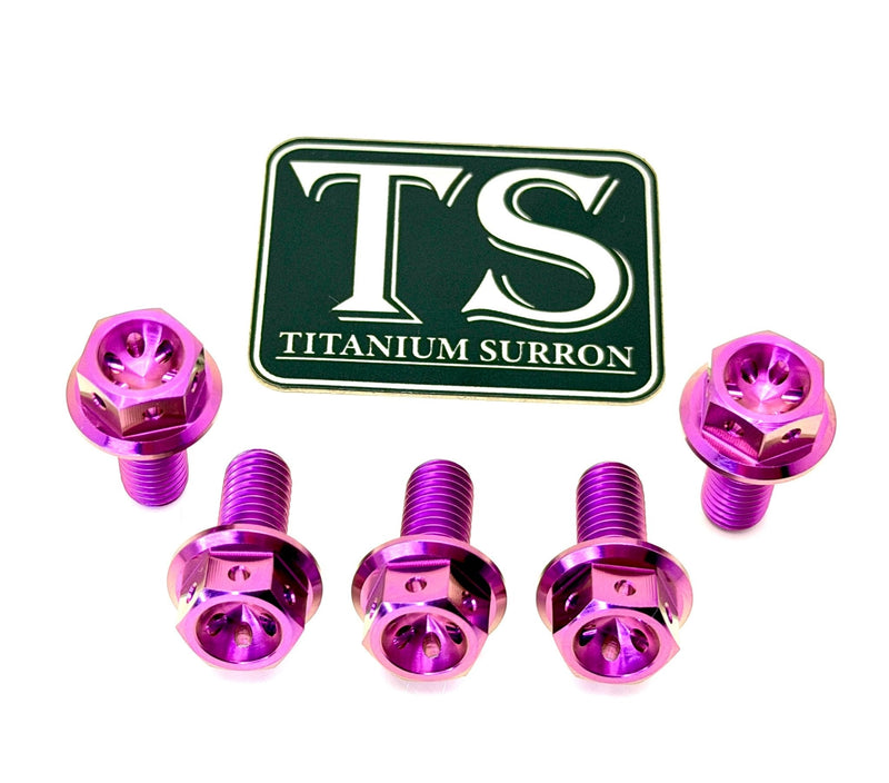 Titanium Rear Sprocket Bolts - E-Moto