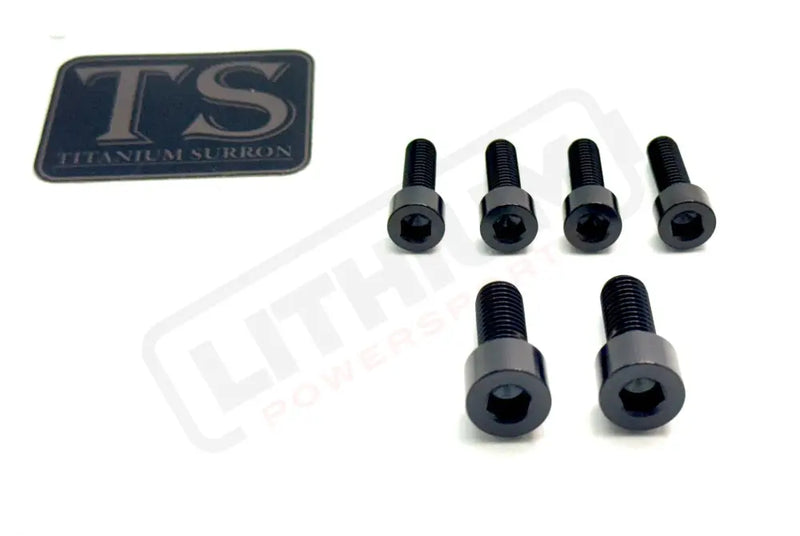 Titanium Stem/ Handlebar Mount Bolts - E-moto Handlebar/ Stem (Complete Set) / Black / Surron LBX - Segway Handlebar