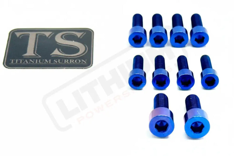 Titanium Stem/ Handlebar Mount Bolts - E-moto Handlebar/ Stem (Complete Set) / Blue / E-Ride Pro SR - 3.0 Handlebar